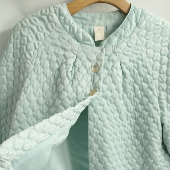 Vintage Intimates & Sleepwear Vintage 6s Quilted Bed Jacket Blue